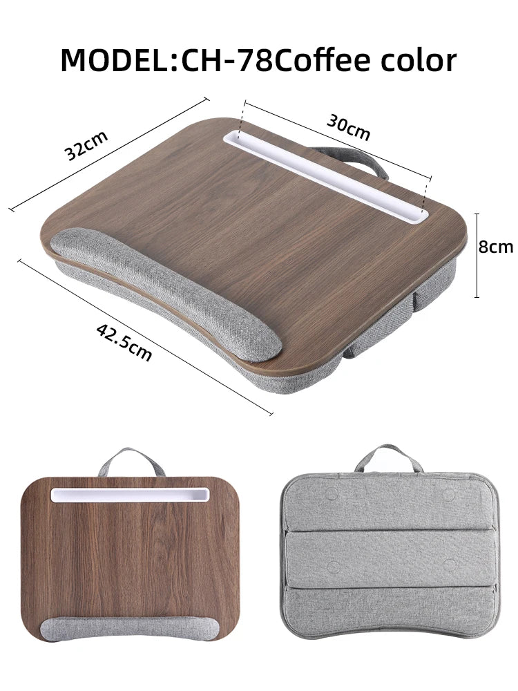 Multifunctional Lapdesk With Adjustable Height For Laptops, Tablets,Mobiles