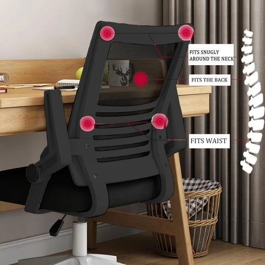 Computer Chair Home Office Chair Ergonomic Desk Chair Mesh Computer With Folding Lumbar Support Armrest Gamer Gaming