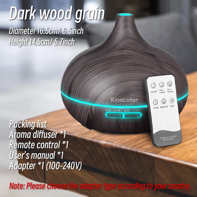 Remote Control Ultrasonic Air Humidifier with 7 Colors Light