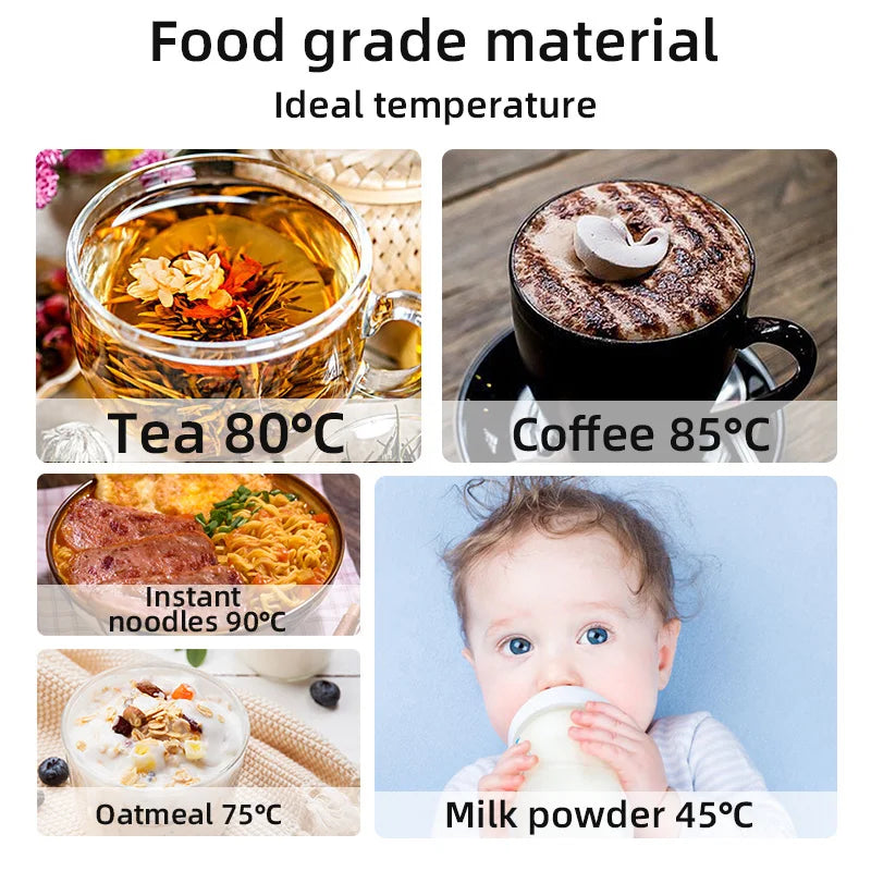 Smart Travel Coffee Mug Warmer with LCD Display