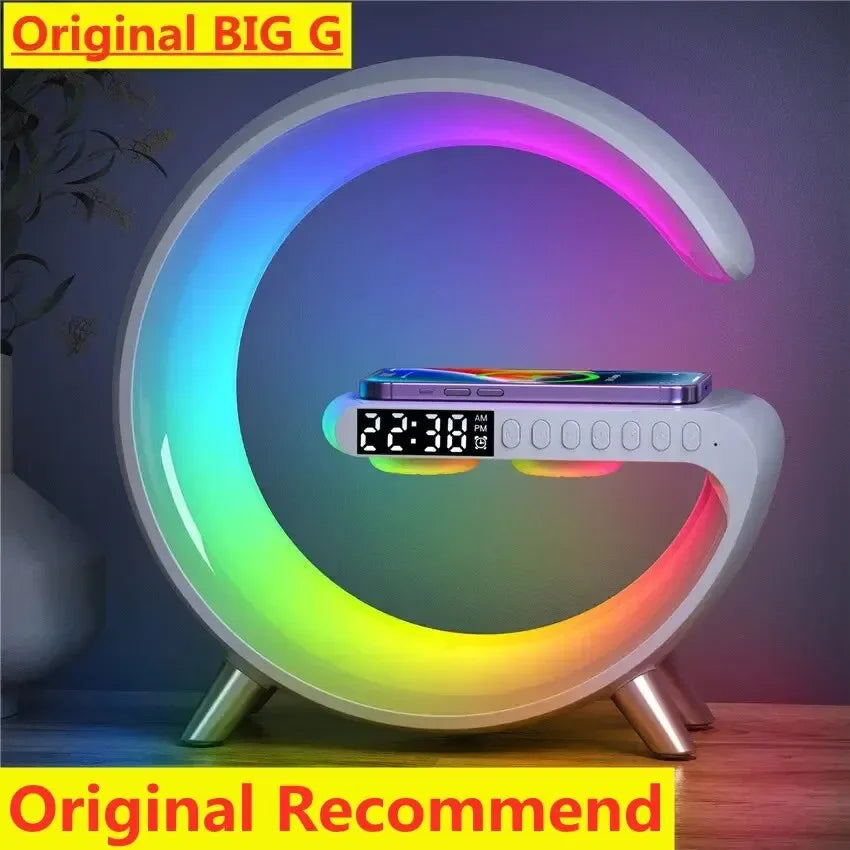 Smart Desk Lamp Wireless Charger with Audio Bluetooth Speaker