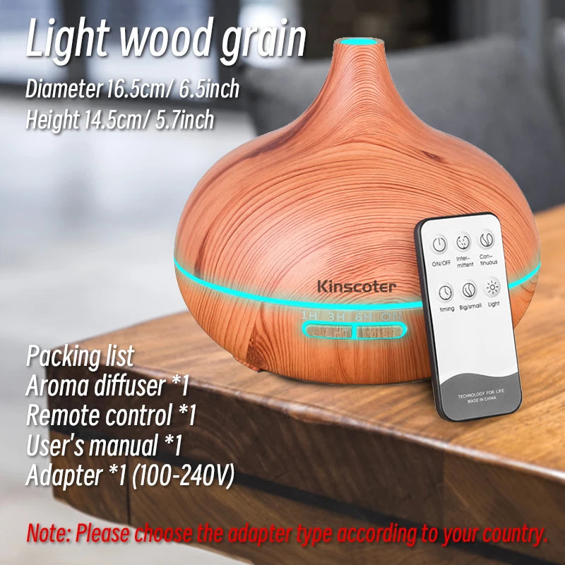 Remote Control Ultrasonic Air Humidifier with 7 Colors Light